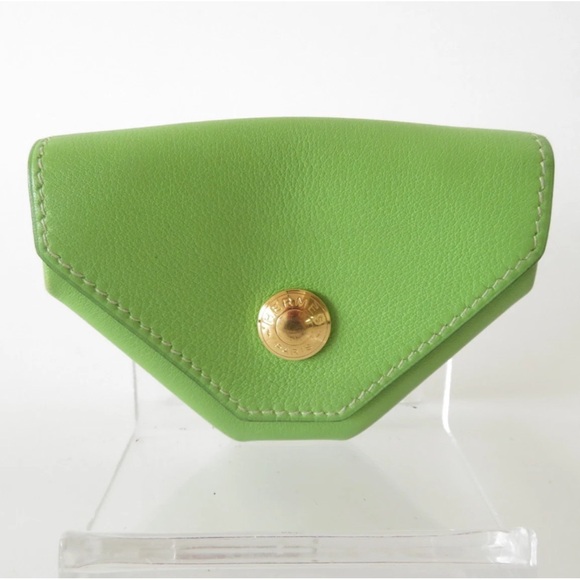 HERMES LEATHER COIN POUCH - Picture 1 of 12
